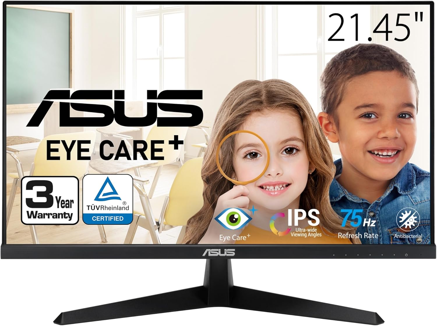 ASUS 22 1080P Eye Care Monitor - Full HD, IPS, Fast 1ms Response