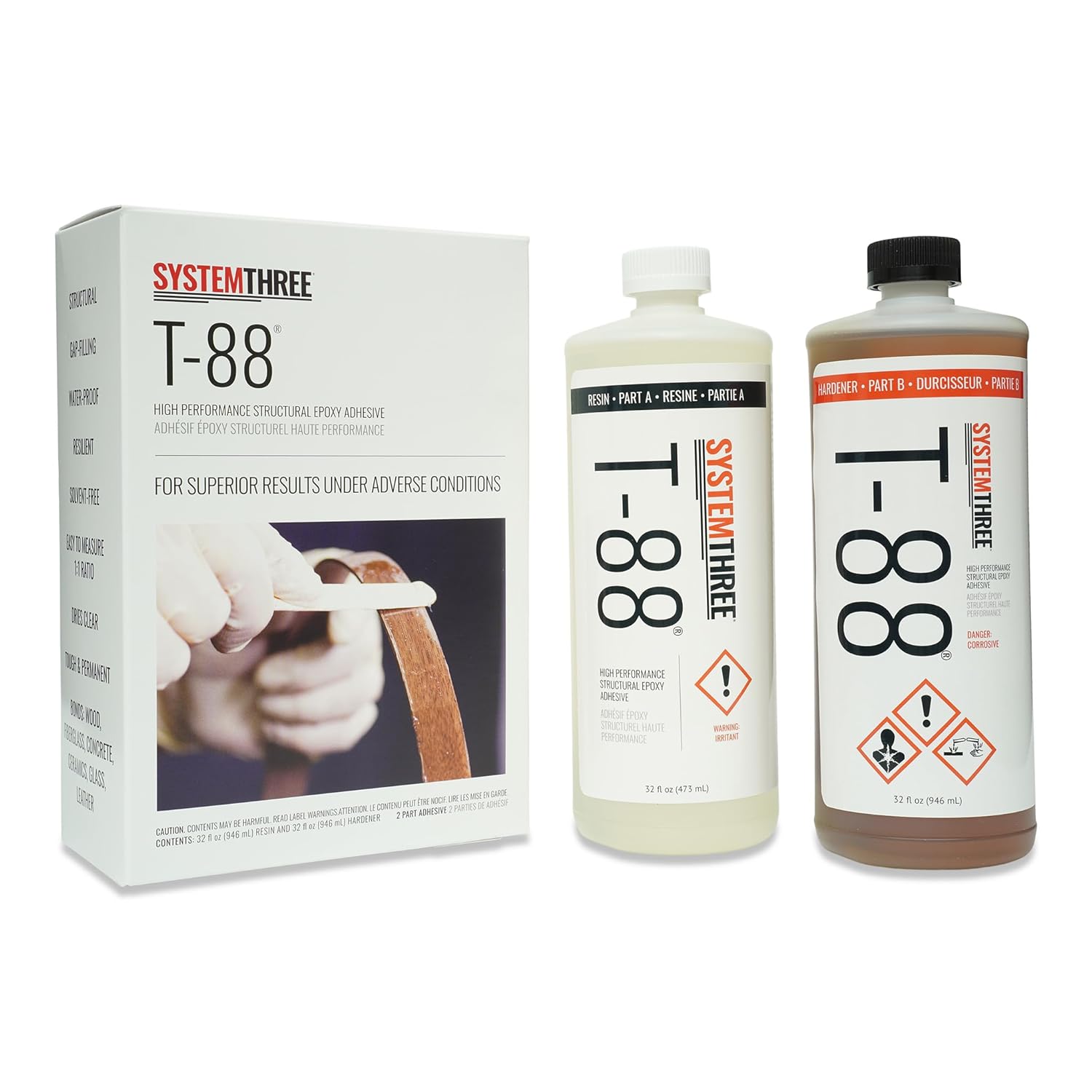 System Three T-88 Epoxy Adhesive for Wood and Marine Projects