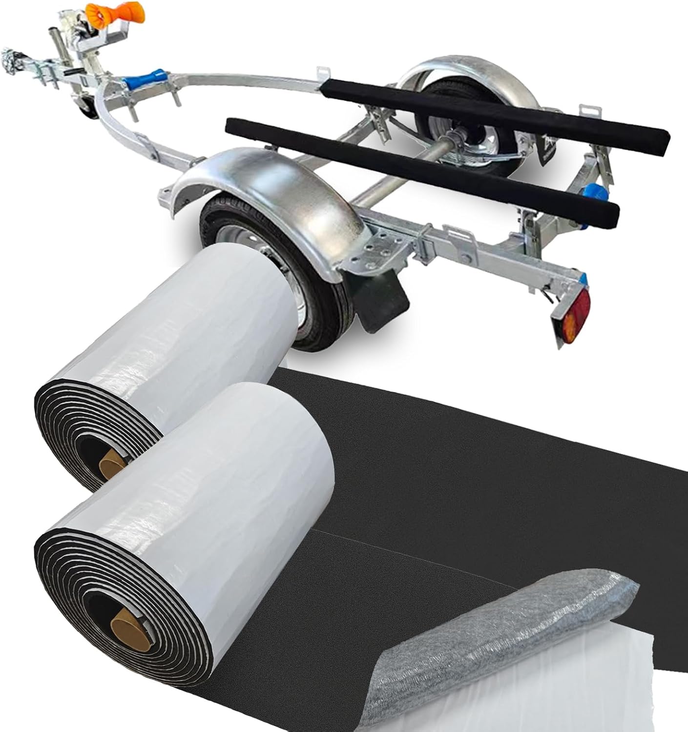 Boat Trailer Bunk Carpet for Boats and Jet Skis - 2pcs 12in x 20ft
