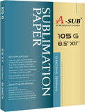 Sublimation Paper 8.5x11 150 Sheets 105g - High Transfer Rate