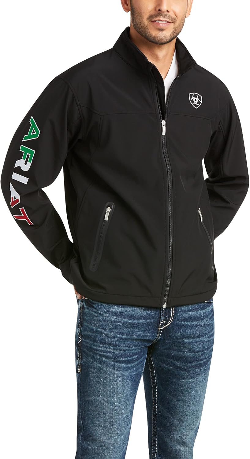 ARIAT Men's New Team Softshell Mexico Jacket for Comfort