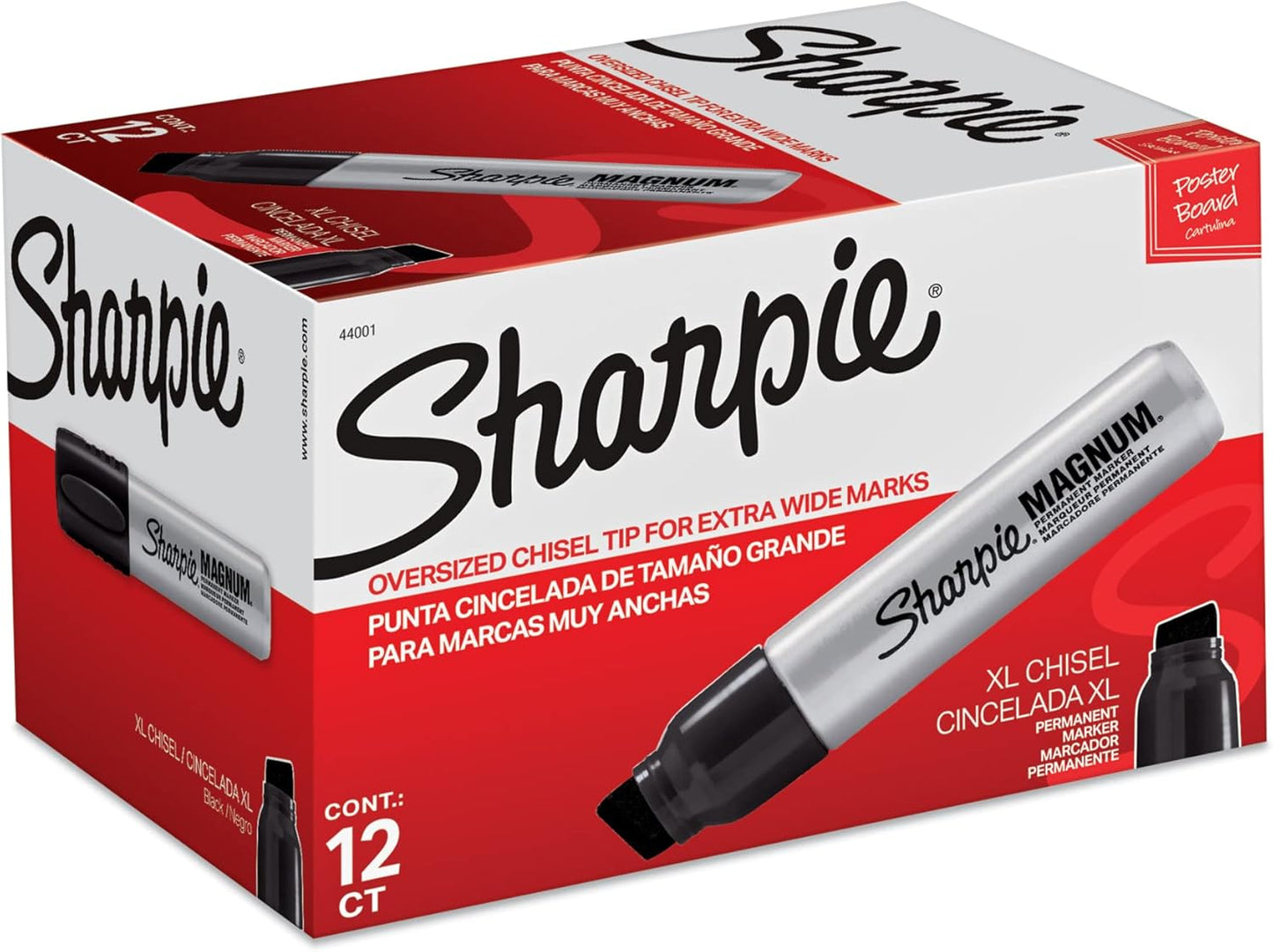 Sharpie Magnum Permanent Marker Pack of 12 for Heavy-Duty Use
