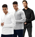 Men's UPF 50+ Sun Protection Hoodie Long Sleeve - Quick Dry