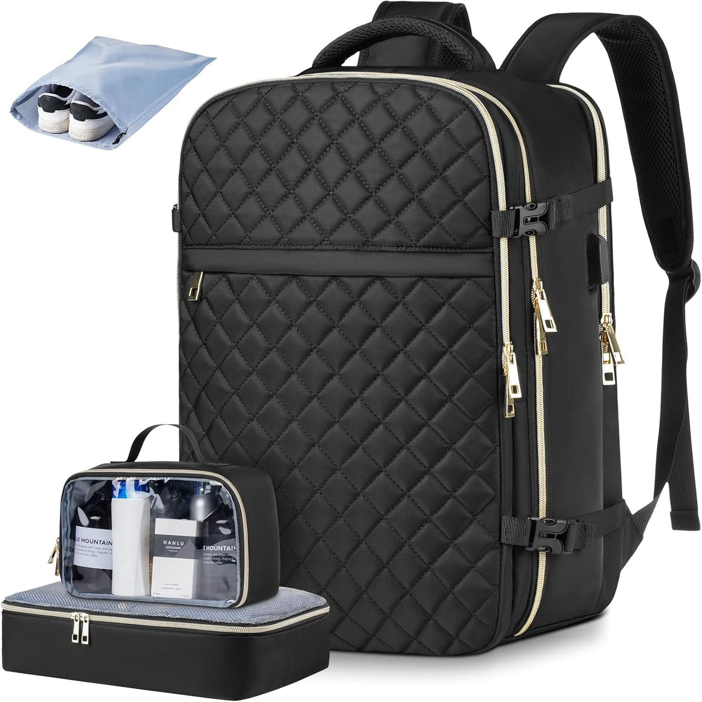 MOMUVO Travel Backpack for Women with USB Charging Port
