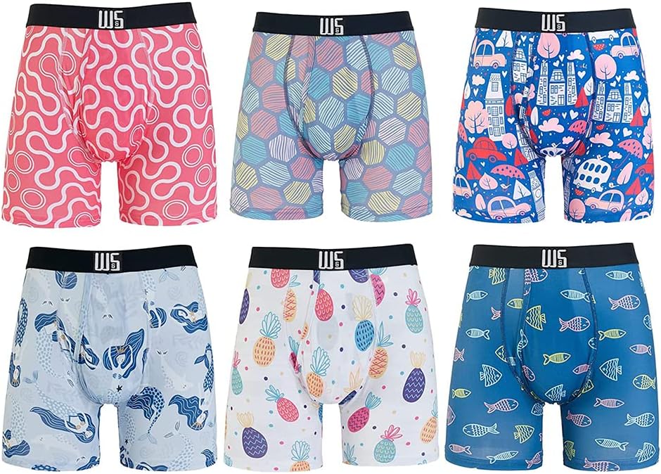 Warriors & Scholars Mens Boxer Briefs Pack of 6 for Comfort
