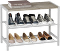 HOMEFORT 3-Tier Shoe Rack Narrow Organizer - Compact Entryway Table