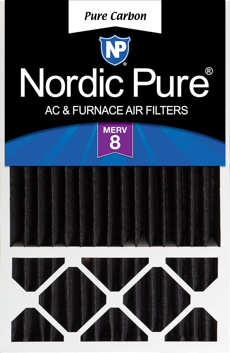 Nordic Pure 16x25x5 Replacement Odor Reduction Merv 8 Filter