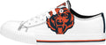 Women's NFL Big Logo Low Top White Canvas Sneakers - Fan Fashion