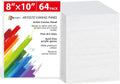 Canvas Boards 8 x 10 64 Pack - Bulk Blank Panels for Painting