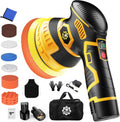 5 Inch Cordless Car Buffer & Polisher Kit - Lightweight 6-Speed