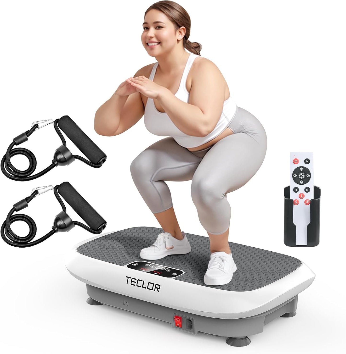 Teclor Power Vibration Plate - Boost lymphatic drainage & weight loss!