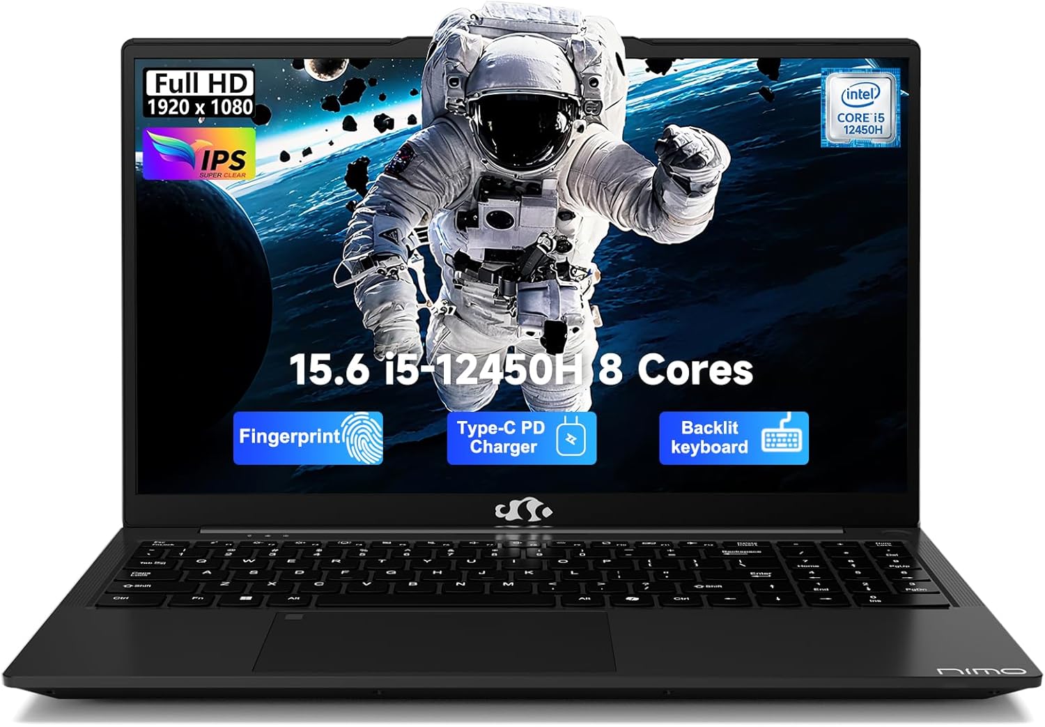 NIMO 15.6 FHD IPS Business Laptop with Intel i5-12450H Processor