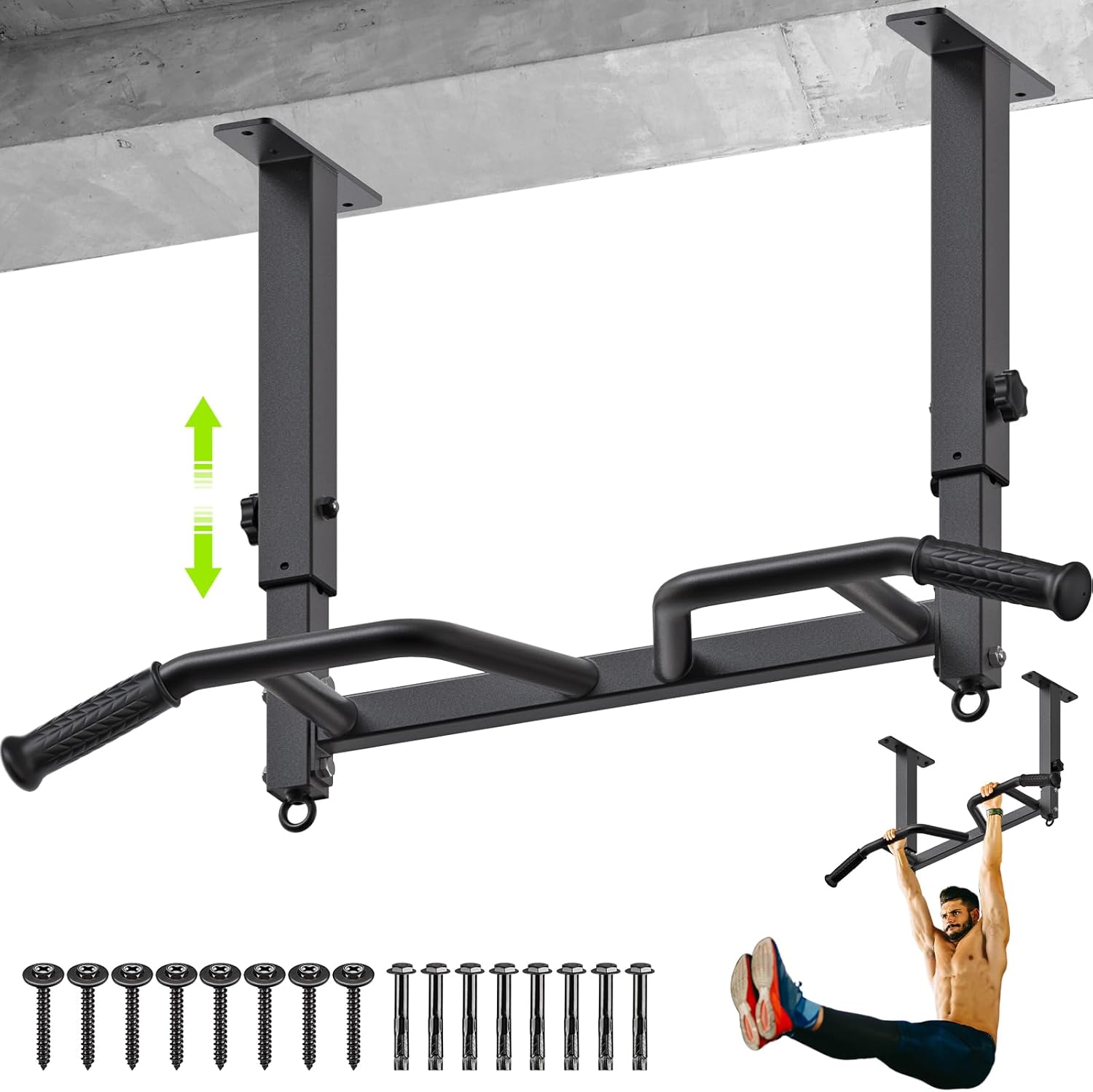 SELEWARE Heavy Duty Welded Pull Up Bar for Full Body Workouts
