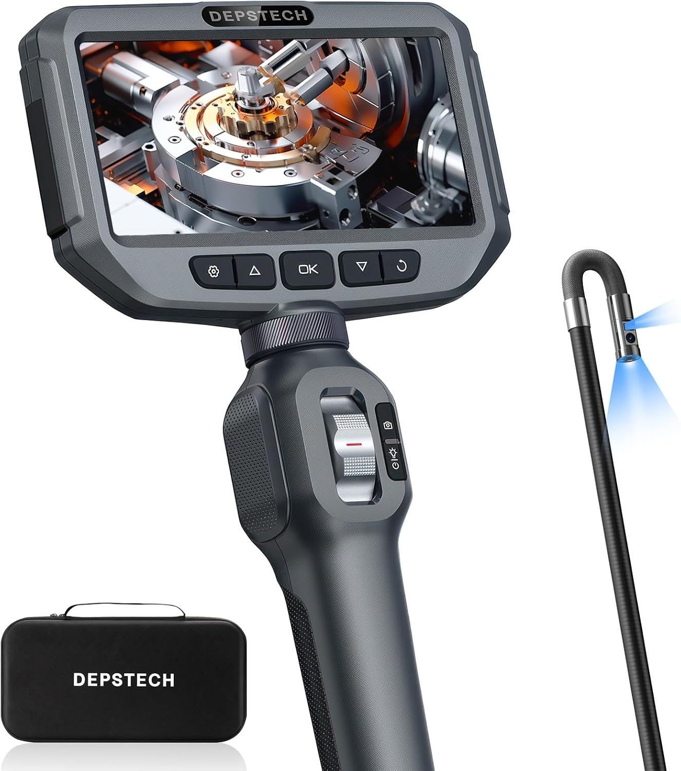 Dual Lens Articulating Borescope for Comprehensive Inspections