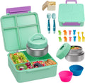 Bento Lunch Box with 9.5 oz Soup Thermo and 4 Compartments - Leakproof