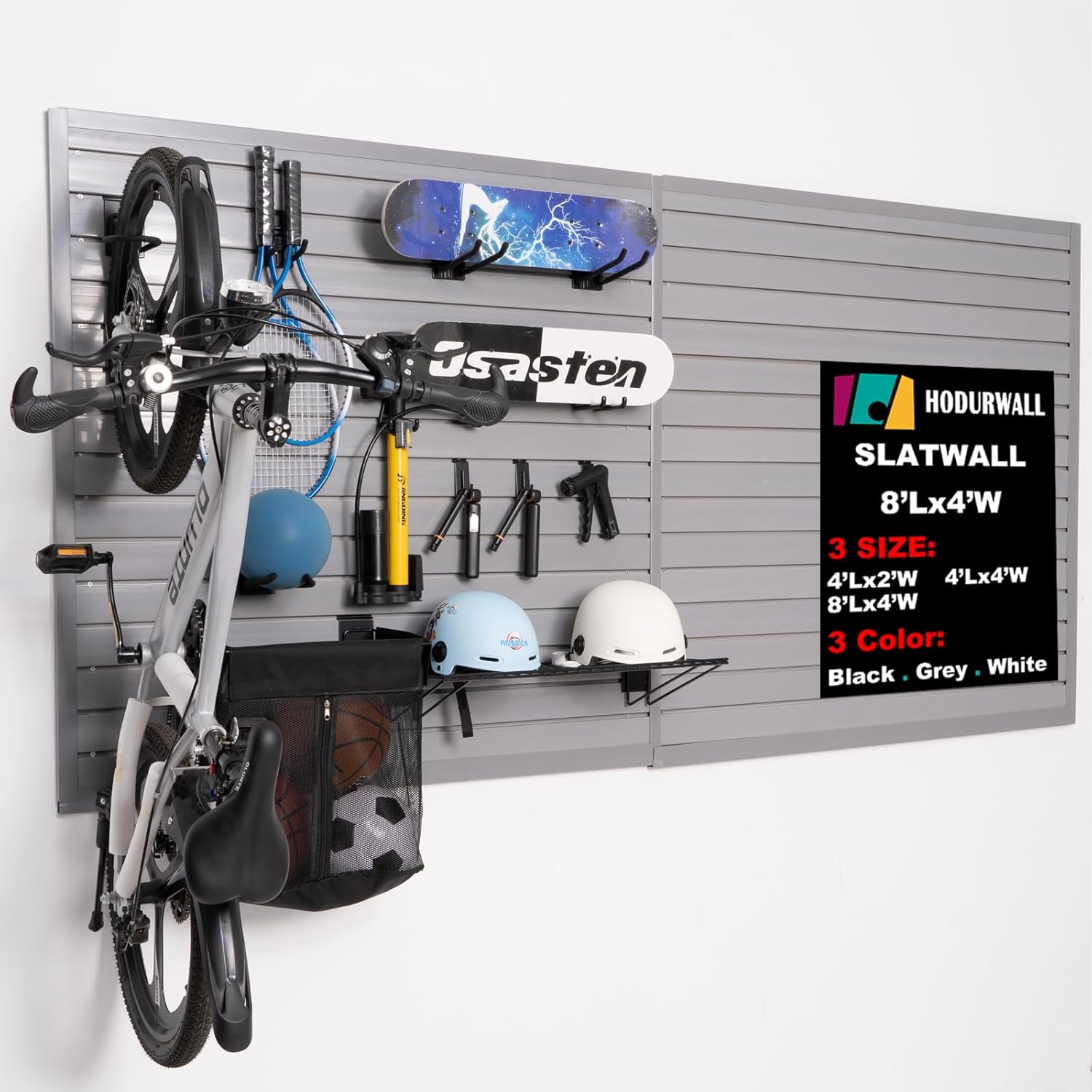 Slatwall Panels Garage Storage System for Organized Spaces