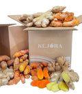 4 Lbs Kejora Ginger and Naturally Grown Turmeric Root - Fresh Combo