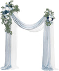 Dusty Blue Artificial Wedding Arch Flowers Kit Pack of 4 - Reusable
