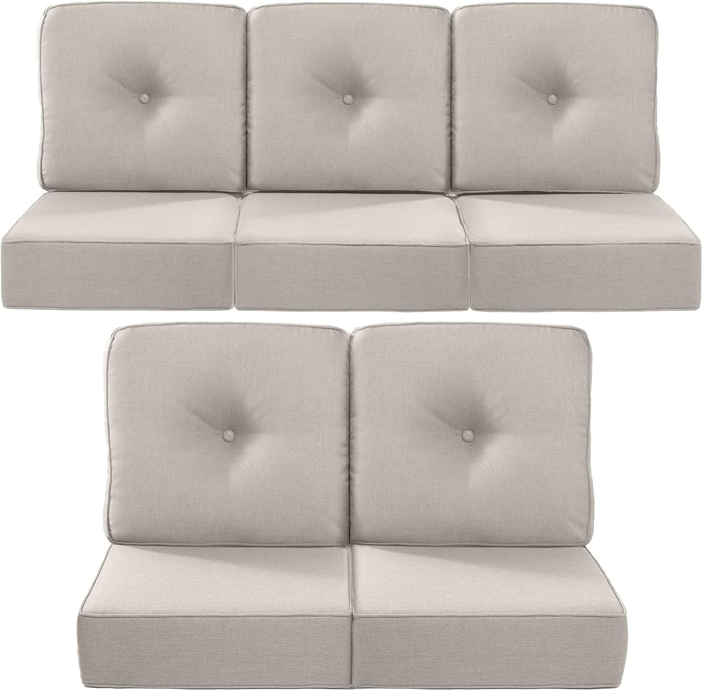 Luxury 22x24 6-Inch Outdoor Cushions for Patio Furniture Set