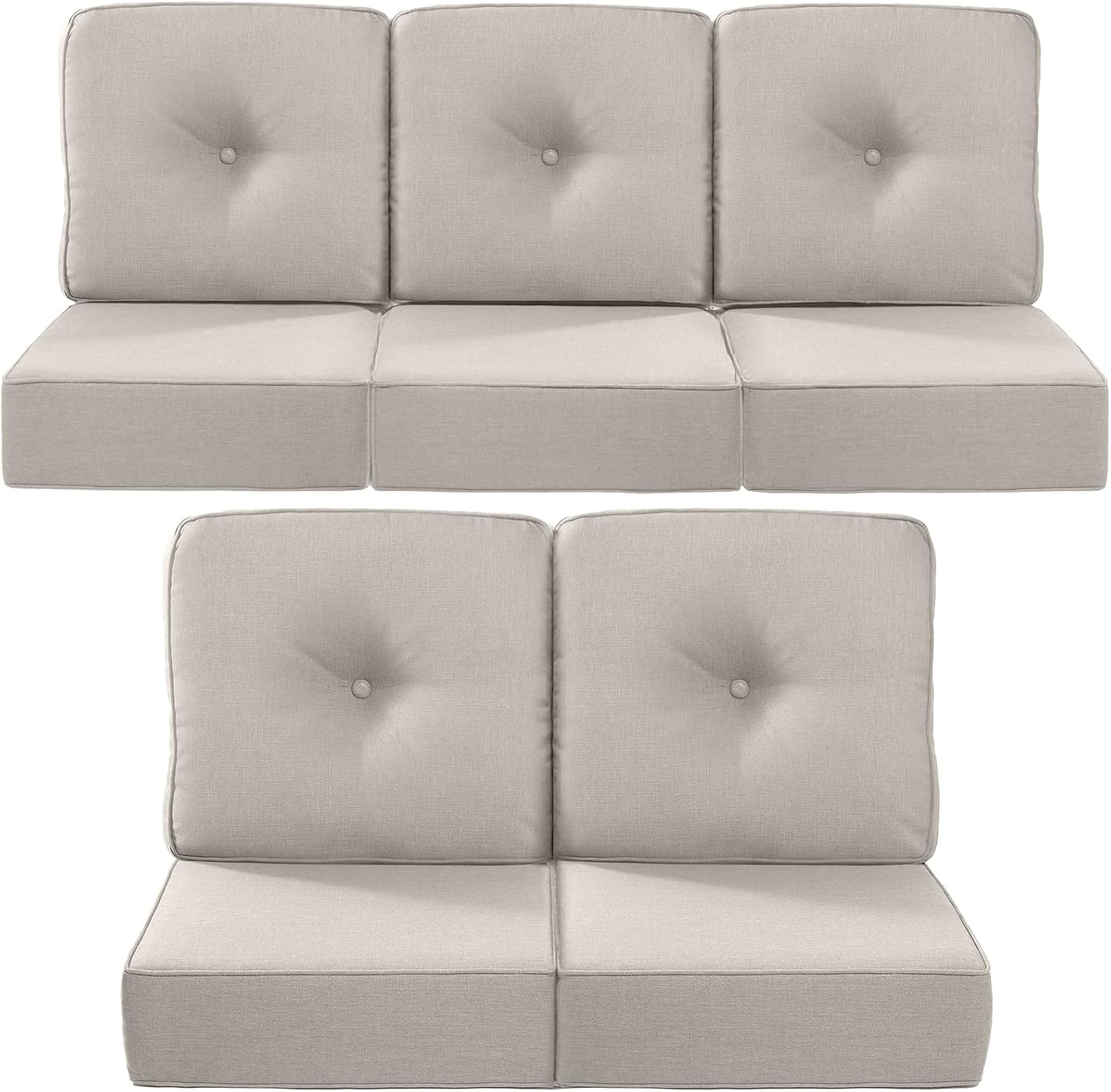 Luxury 22x24 6-Inch Outdoor Cushions for Patio Furniture Set