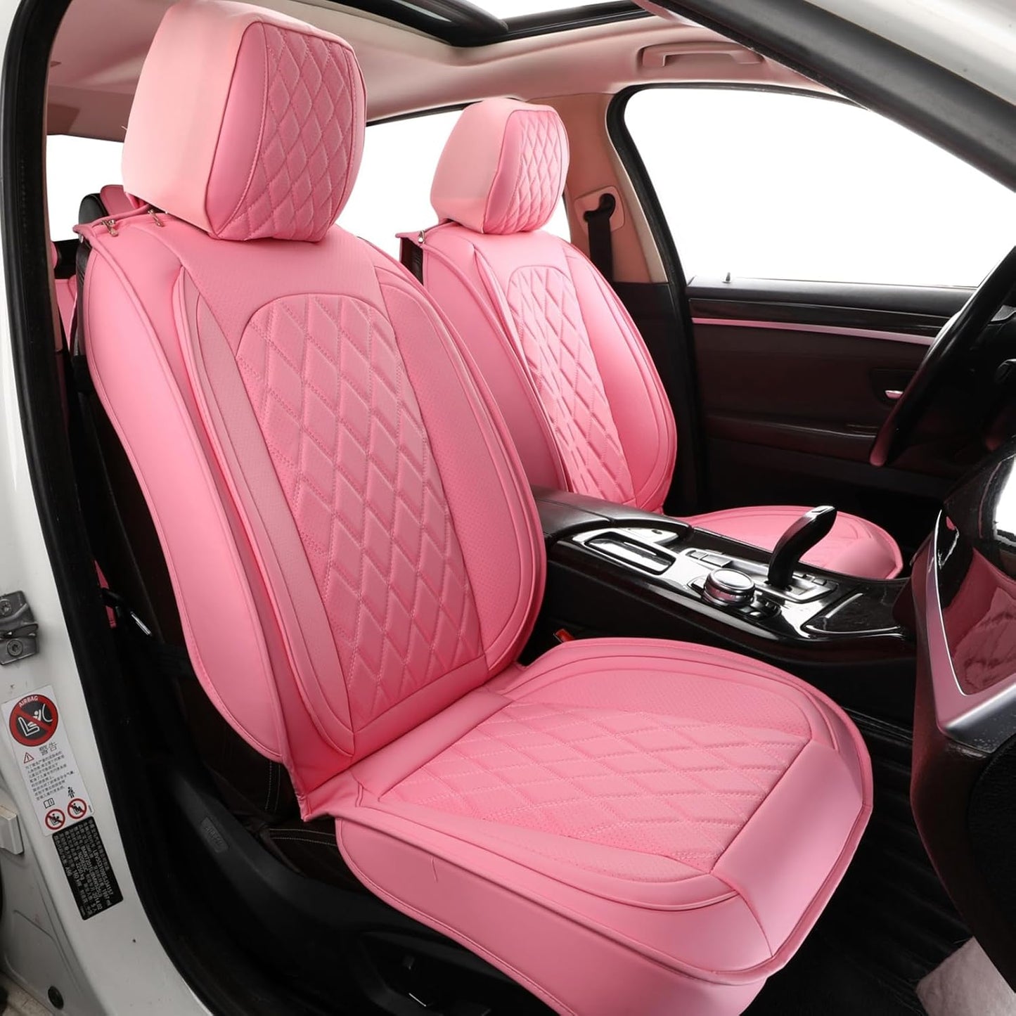 MIROZO Car Seat Covers Full Set Waterproof Leather Protector