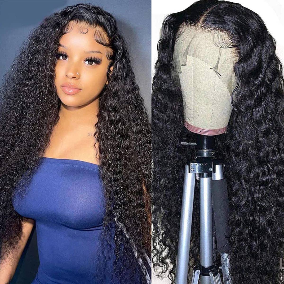 13x4 Lace Front Wigs Human Hair for Black Women - 28 Inch