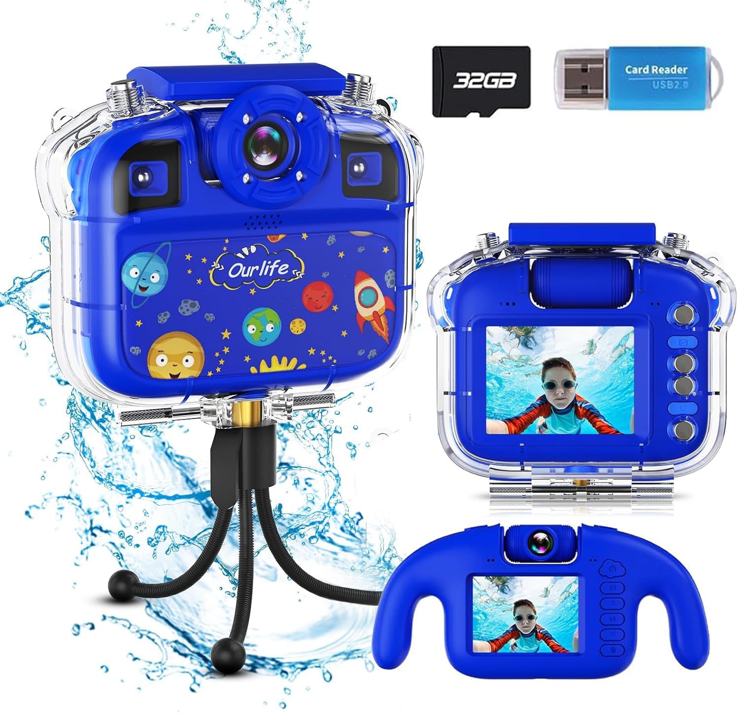 HD 1080P Waterproof Kids Camera - Capture Fun Memories!