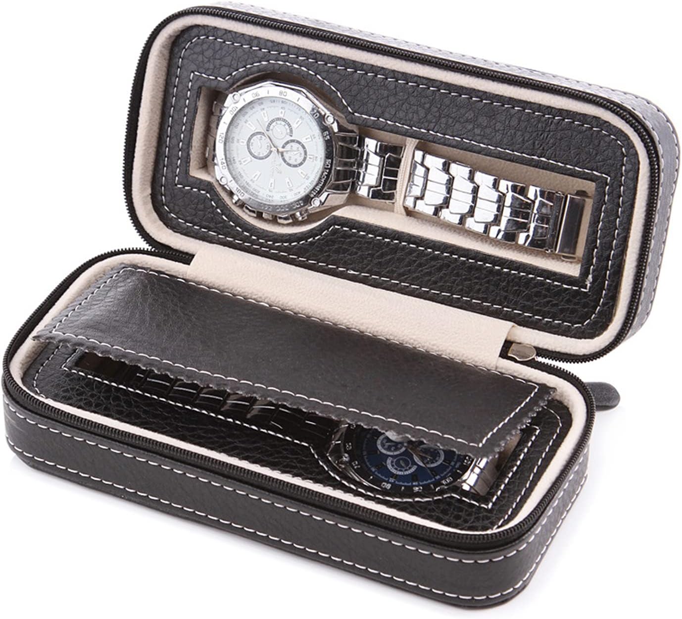 ANTESI PU Leather Travel Watch Case