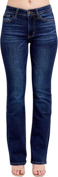 Judy Blue Mid Rise Dark Wash Classic Bootcut Jeans for Comfort