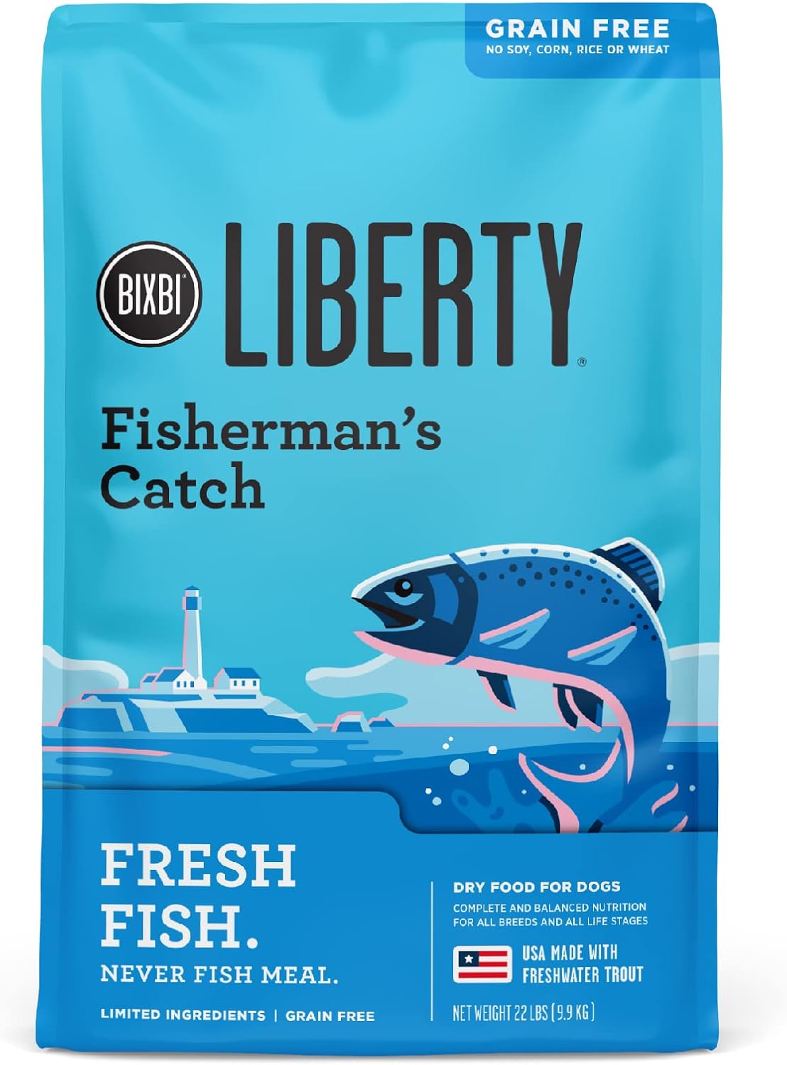 BIXBI Liberty Grain Free Dry Dog Food for Healthy Digestion