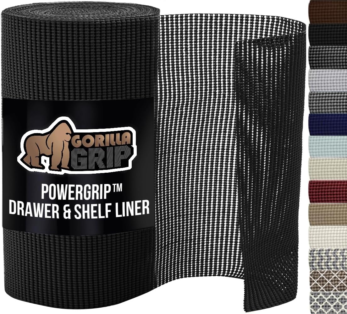 GORILLA GRIP powerGRIP Drawer Shelf Liner for Strong Hold