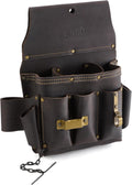 Oil-Tanned Leather Tool Pouch Set - Heavy-Duty Multi-Pocket