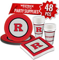 Rutgers Scarlet Knights 48 Piece Party Pack - Game Day Essentials