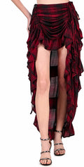 Steampunk Victorian Cosplay Skirt for Women - High-Low Show Girl