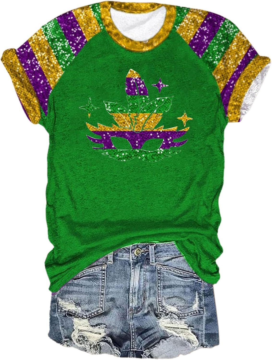 Mardi Gras Graphic Tee: Festive & Stylish