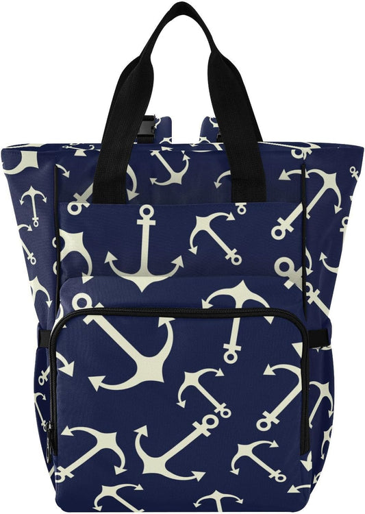 SPRIPORT Nautical Diaper Backpack - Ultimate Convenience