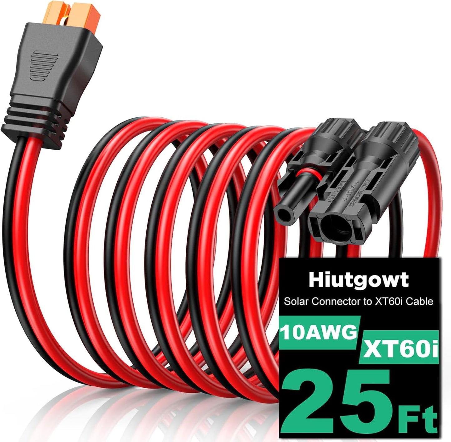 10AWG XT60i Solar Cable 25FT for Efficient Power Transfer