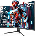 CRUA 27ft Curved Gaming Monitor 260Hz QHD 1440P - Smooth Competitive
