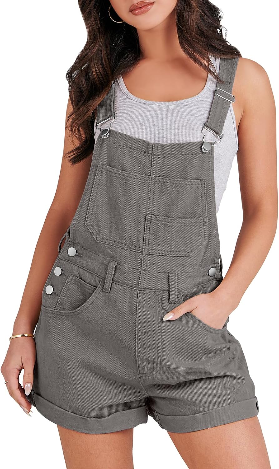 Stylish Women's Denim Shorts Overalls for Casual Summer Wear