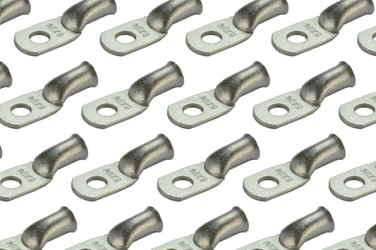TEMCo 100 Pack Tinned Copper Welding Battery Cable Ends
