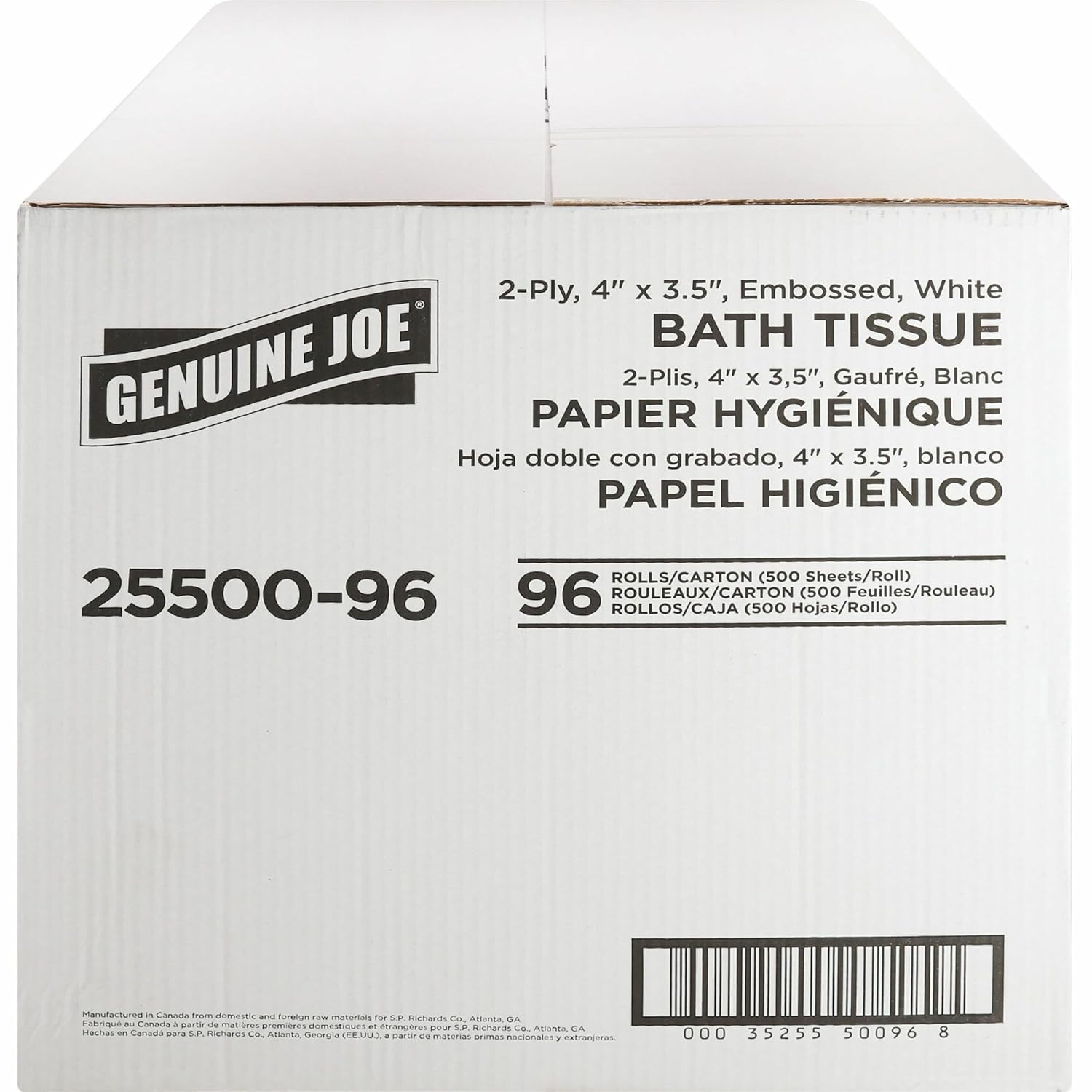Genuine Joe 2-ply Standard Bath Tissue Rolls for Comfort