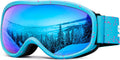 Kids Ski Goggles OTG Anti-Fog Snow Goggles for Boys Girls Age 5-14