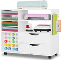 Craft Organization and Storage Cart Compatible with Cricut Machines