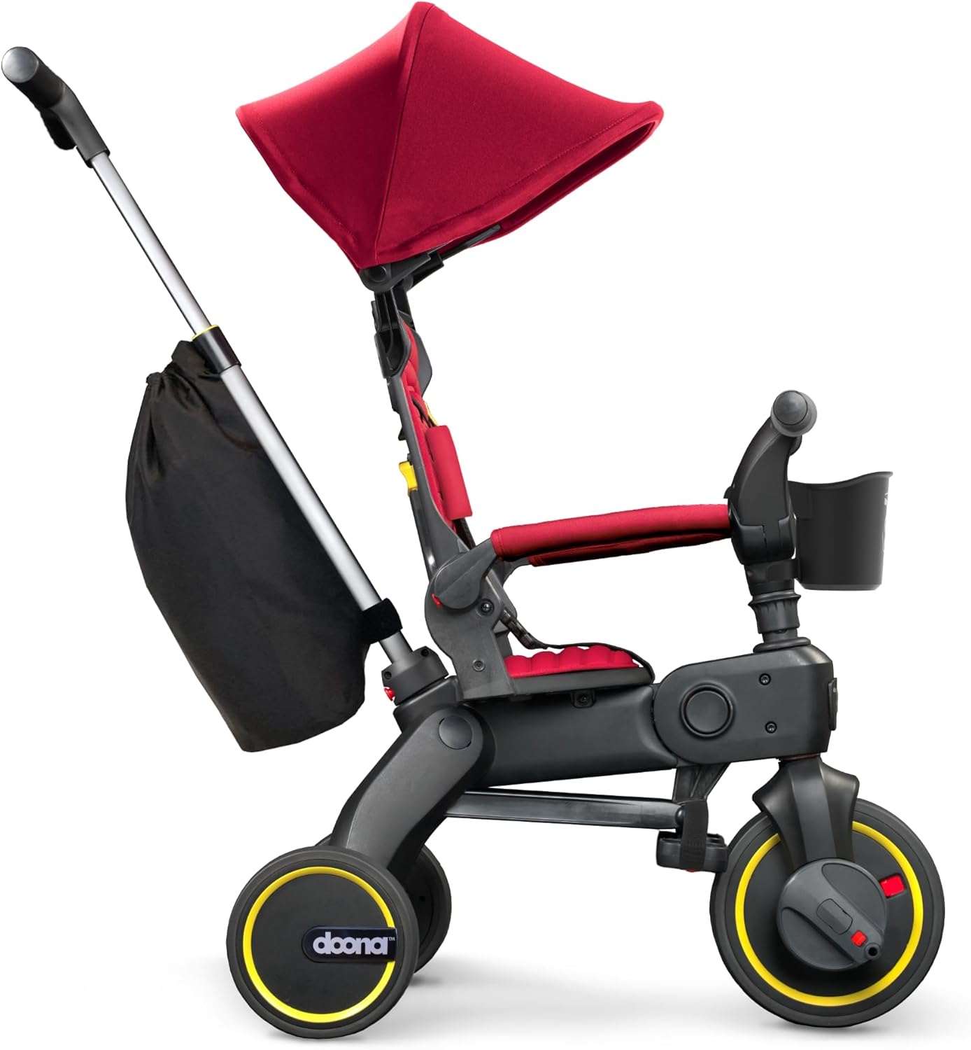 Liki Trike S3 - Flame Red: The Ultimate 5-in-1 Compact Tricycle