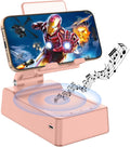 Wireless Speaker & Phone Stand Combo - HD Sound, Anti-slip Base - Pink