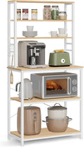 Baker's Rack 6-Tier Kitchen Shelf - Compact Coffee Bar Solution