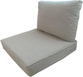 Outdoor Seat/Back Deep Chair Cushion Set 22x22 - Water-Resistant Patio