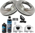 TRQ Front Brake Pad & Rotor Kit Semi-Metallic - Complete Front Brake