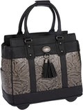 Rolling Laptop Bag for Women 13-17in - Western Style Briefcase