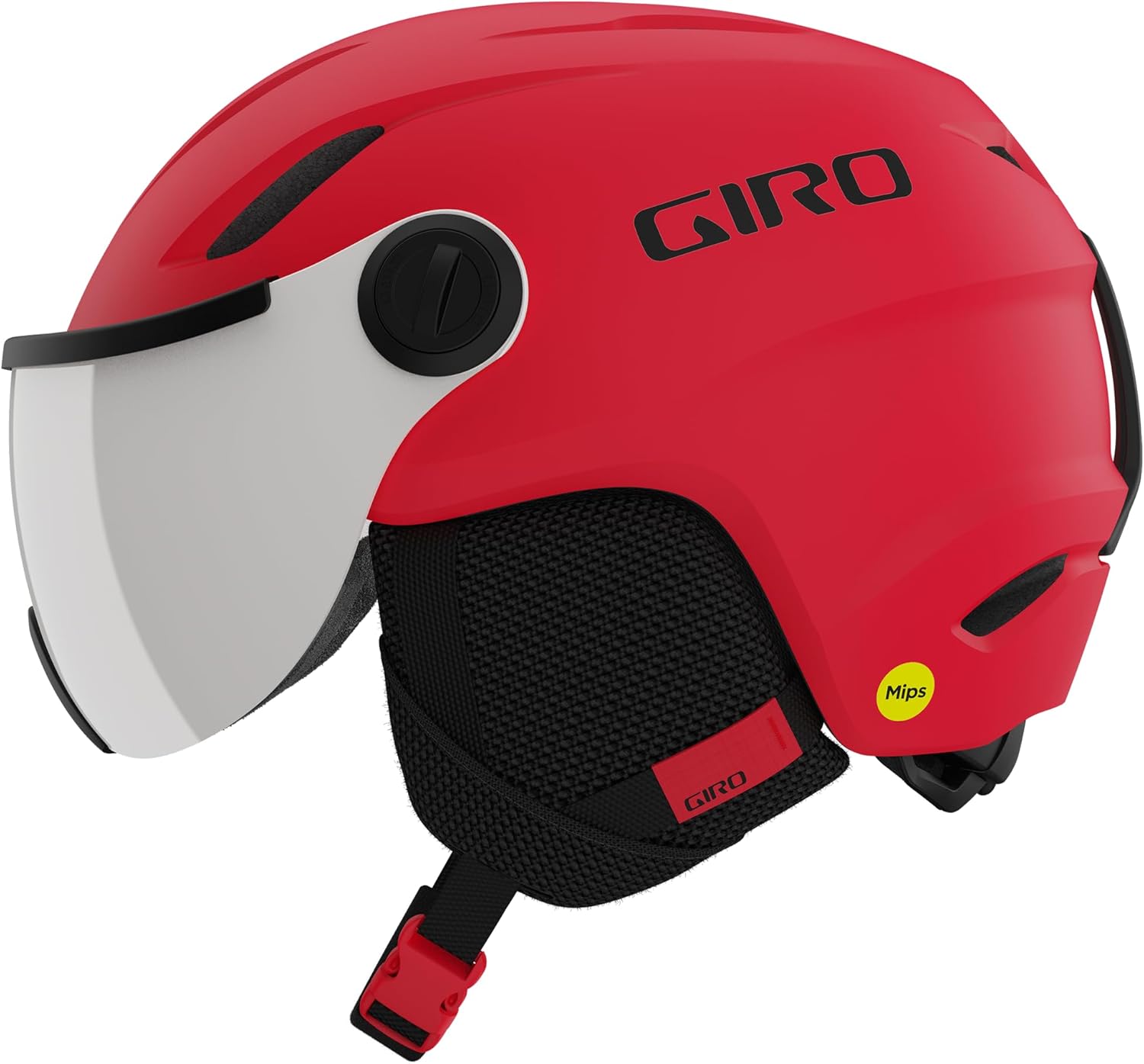Giro Buzz MIPS Kids Ski Helmet - Integrated Goggle Shield for Safety
